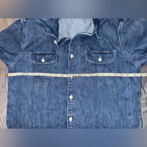 J. Crew Blue Denim Casual Button Down Shirt